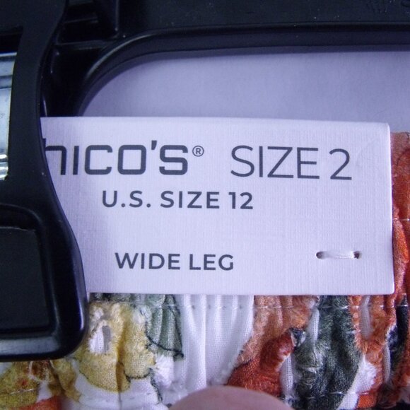 Chicos Floral Eyelet Culotte Pants - Picture 5 of 5